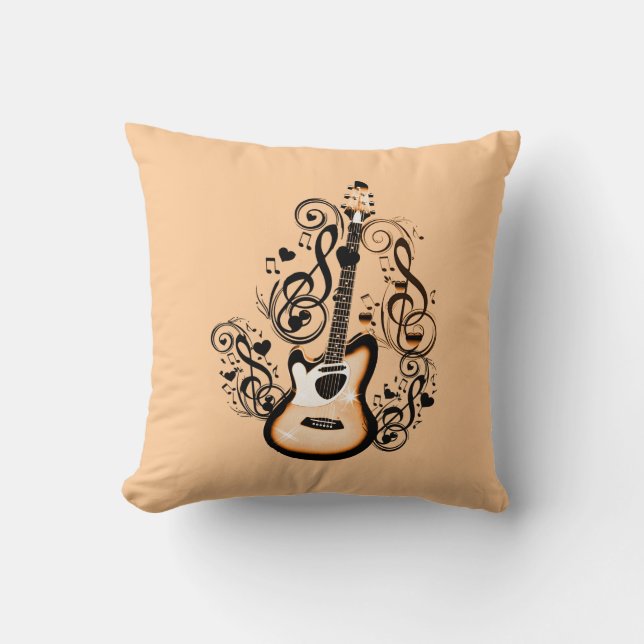 I Am Rock&Roll!_ Throw Pillow (Front)
