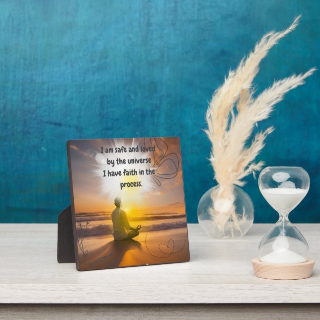 I am safe and loved plaque (Insitu)