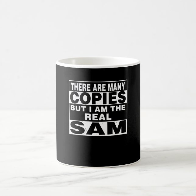 I Am Sam Funny Personal Personalized Fun Coffee Mug (Center)