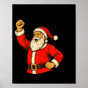 I Am Santifa Santa Claus Anti Fascism Christmas Au Poster