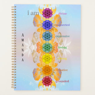 I am Seven Chakra Mandala Personalized Planner