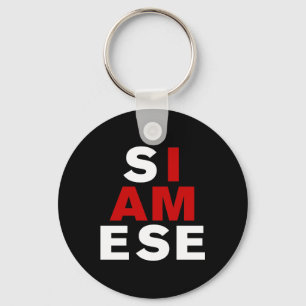 I AM SIAMESE KEYCHAIN