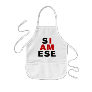 I AM SIAMESE KIDS APRON
