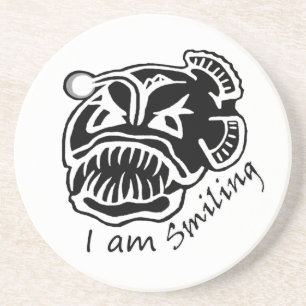 I am Smiling Anglerfish Coaster
