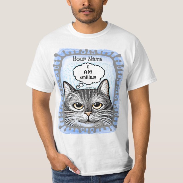 I Am Smiling  Rats Cat T-Shirt (Front)