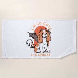 I Am So Cute It Is Spooky Cute Halloween Dog  Beach Towel