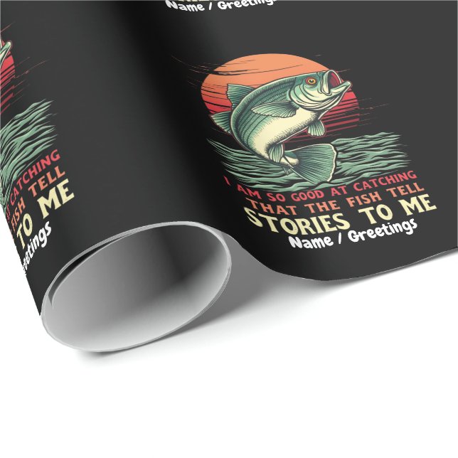 I Am So Good at Catching Fish Wrapping Paper (Roll Corner)
