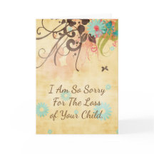 I Am So Sorry, Miscarriage or Stillborn Card