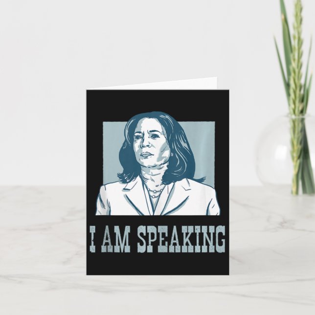 I Am Speaking Harris Wheimer Presidential Election Card (Front)