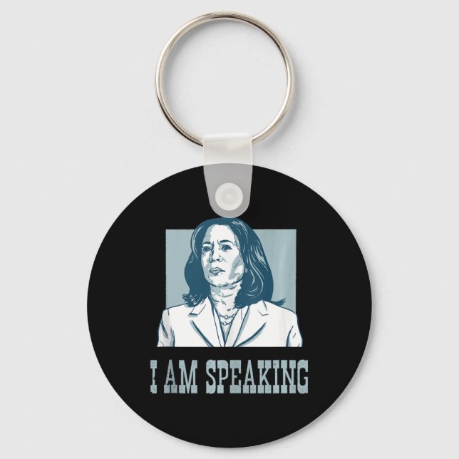 I Am Speaking Harris Wheimer Presidential Election Keychain (Front)