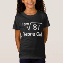 I am Square Root of 81 Years Old: 9 Birthday