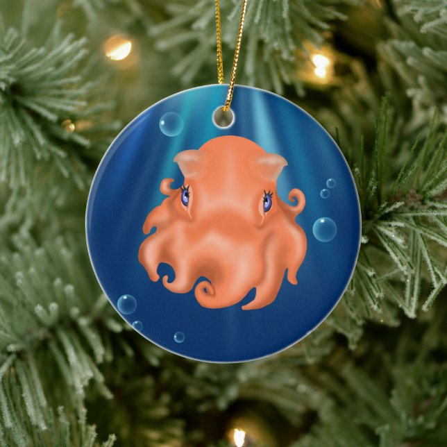 I am Squishy Ceramic Ornament (Tree)