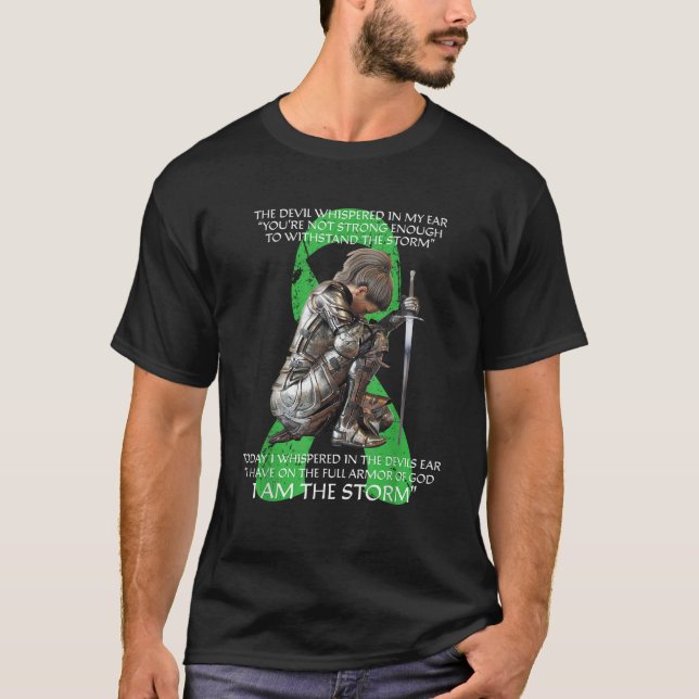 I Am Storm Non Hodgkins Lymphoma Christian Cancer  T-Shirt (Front)