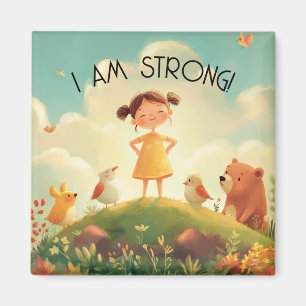 I Am Strong - Girls Empowerment Magnet