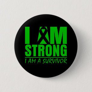 I am Strong - I am a Survivor - Cerebral Palsy 2 Inch Round Button