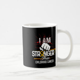 I Am Stronger- Childhood Cancer Awareness Item For Coffee Mug