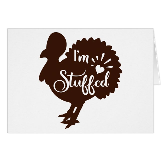 I am stuffed Funny Thanksgiving (Front Horizontal)