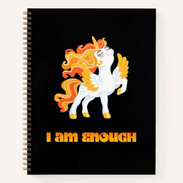 I AM SUFFISAMMENT licorne 1 journal carnet (Devant)
