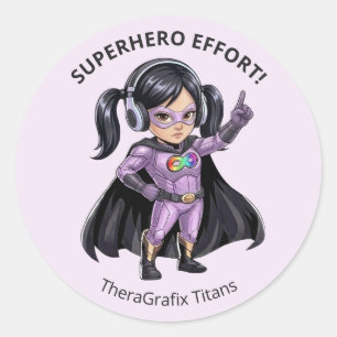 I Am Super Focused Superhero Pediatric Sticker