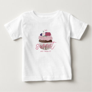 I am sweet and I know it Cupcake Baby T-Shirt