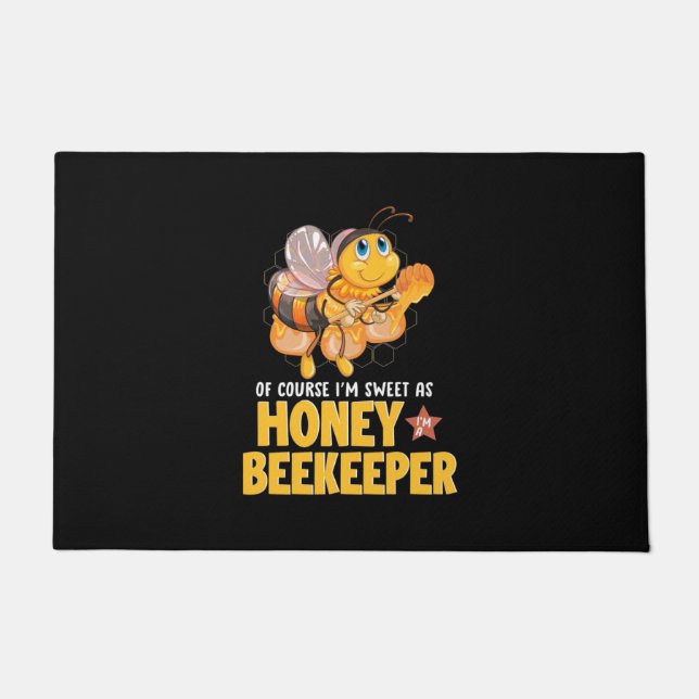 I Am Sweet As Honey Beekeeper Doormat (Front)