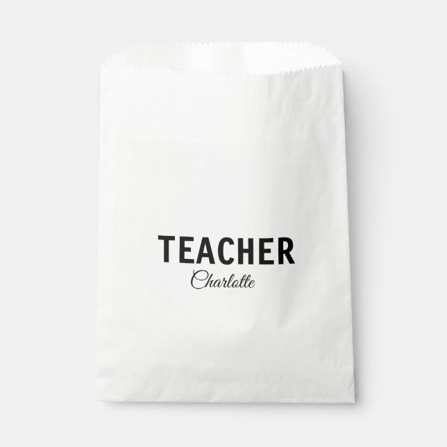I am teacher school Collegeadd your name text simp Favour Bag (Front)