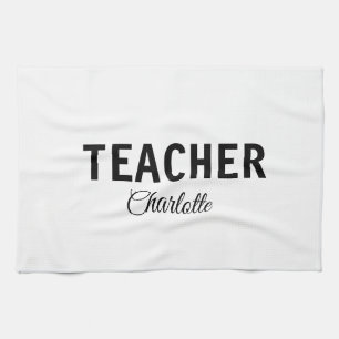 I am teacher school Collegeadd your name text simp Kitchen Towel