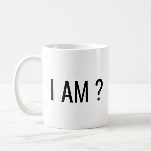 I AM Text Coffee Mug