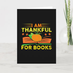 I Am Thankful for Books Card