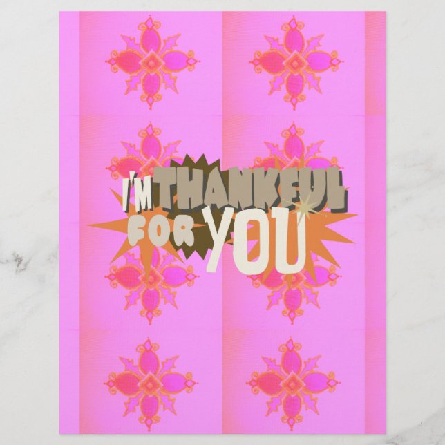 I am Thankful For You (Front)