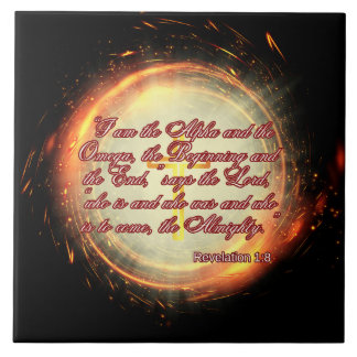 I am the Alpha and the Omega Tile