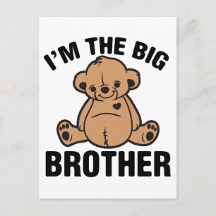 I am the big brother postcard