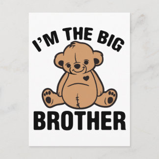 I am the big brother postcard