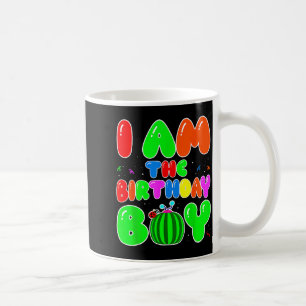 I Am The Birthday Boy Funny Watermelon Birthday Fa Coffee Mug