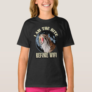 I Am the Bite Before WiFi Sabertooth Tiger Funny T-Shirt