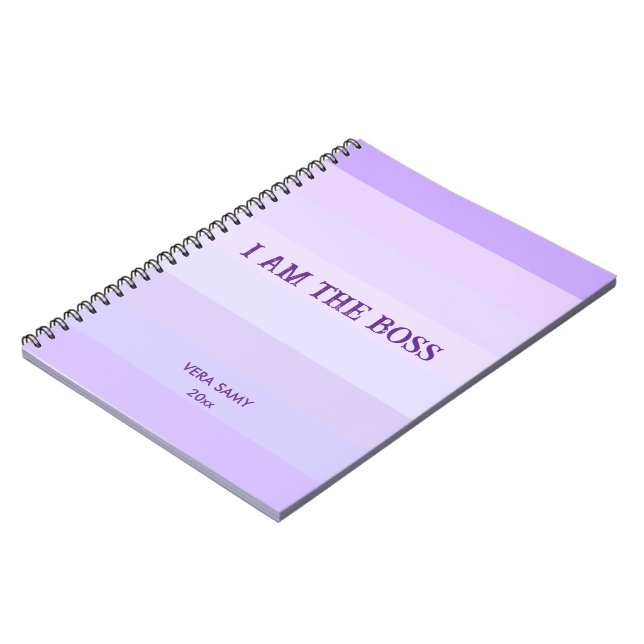 i am the boss Spiral Photo Notebook (Left Side)