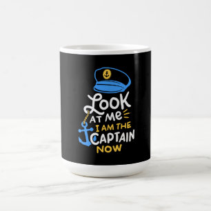 I Am The Captain Now Boating Captain Gift Coffee Mug