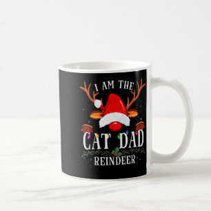 I Am The Cat Dad Reindeer Christmas Family  Coffee Mug