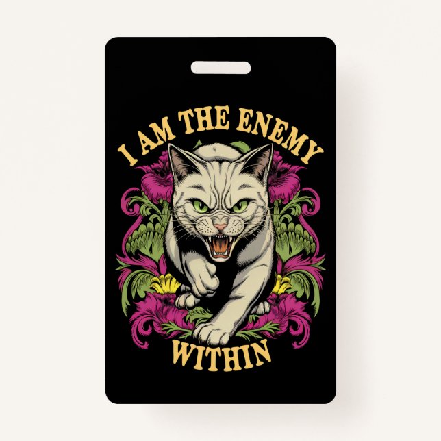 I Am The Enemy Within Harris Walz 2024 Badge (Front)