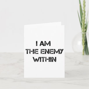 I Am The Enemy Within Kamala Harris Donald Trump 2 Card