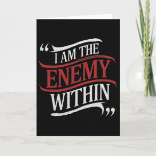 I Am The Enemy Within Kamala Harris Vs Trump 2024  Card