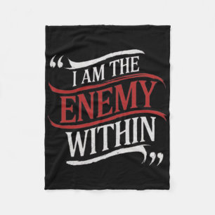I Am The Enemy Within Kamala Harris Vs Trump 2024 Fleece Blanket