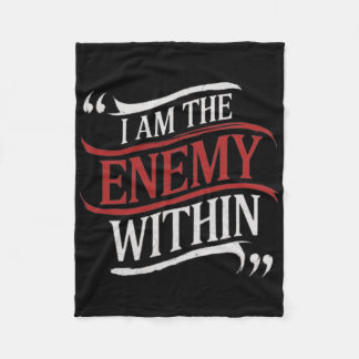 I Am The Enemy Within Kamala Harris Vs Trump  Fleece Blanket