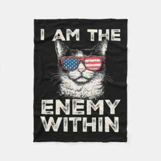 I Am The Enemy Within Tee - Kamala Harris 2024 Mer Fleece Blanket