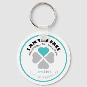 I AM THE FACE Blue Keychain