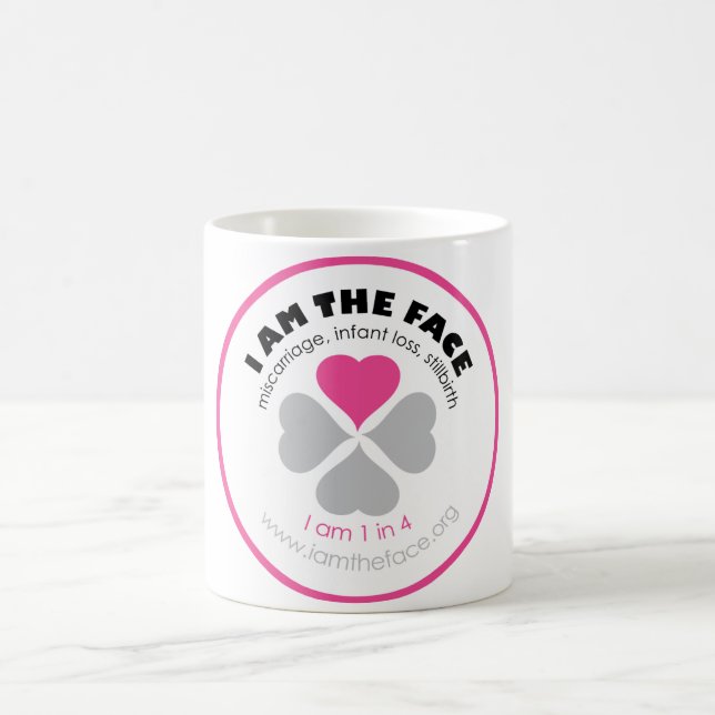 I AM THE FACE Pink Coffee Mug (Center)