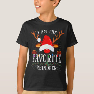 I Am The Favorite Reindeer Christmas Family T-Shirt