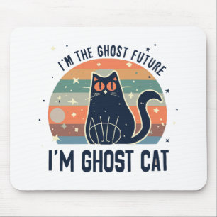 I AM THE GHOST FUTURE, GHOST CAT MOUSE PAD