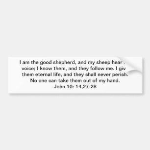 I Am the Good Shepherd Bumper Sticker