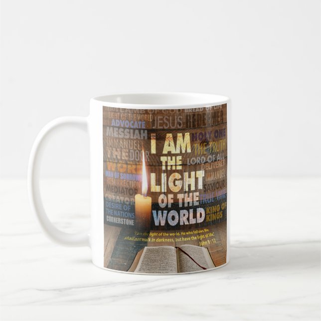 I am the Light of the World  - John 8:12  Coffee Mug (Left)